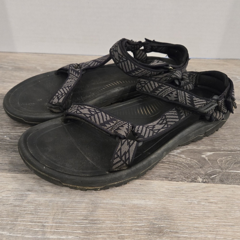 Teva Sandals Womens 11 Hurricane XLT2 Strappy black gray Comfort Flats‎ 1019235